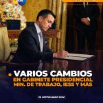 Nuevos cambios en su Gabinete ministerial