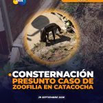 Presunto caso de zoofilia en Catacocha