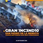 Incendio de gran magnitud en San Pedro de la Bendita.