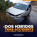 Accidente de tránsito vía Cuenca-Loja