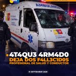 Ataque armado en Jama deja dos trabajadores de la salud fallecidos mientras cumplían sus funciones