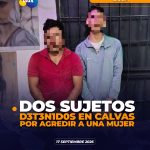 Dos sujetos detenidos en Calvas por violencia intrafamiliar