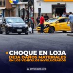 Siniestro de tránsito en el centro de Loja