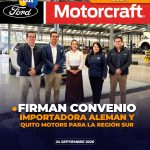 Importadora Alemán anuncia distribución de productos Motorcraft para el sur del país.