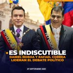 La polarización de criterios mantienen en la palestra a Correa y Noboa.