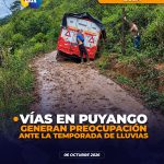 Preocupación en Puyango por el deterioro de las vías rurales ante el inicio de las lluvias.