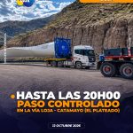 Paso controlado en vía Loja – Catamayo