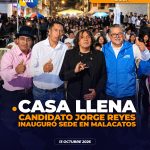 Jorge Reyes inauguró sede política en Malacatos junto a Wilmer Villa y Patricio Lozano