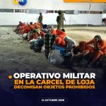 Operativo militar al interior de la cárcel de Loja