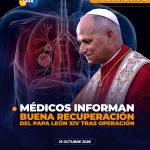 El Papa está teniendo una buena recuperación