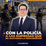 Gobierno solicita intervención de la fuerza pública para que 20 empresas cumplan con la desconexión eléctrica