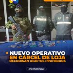 Operativo militar al interior de la cárcel de Loja