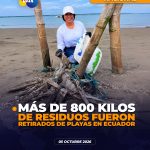 Residuos provenientes de otros países representan el 83% de la basura recolectada en una jornada de limpieza de playas en Galápagos