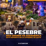 Pesebre monumental está siendo expuesto en la Catedral Metropolitana de Quito.